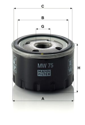 Mann MW 75 Oil Filter MW75