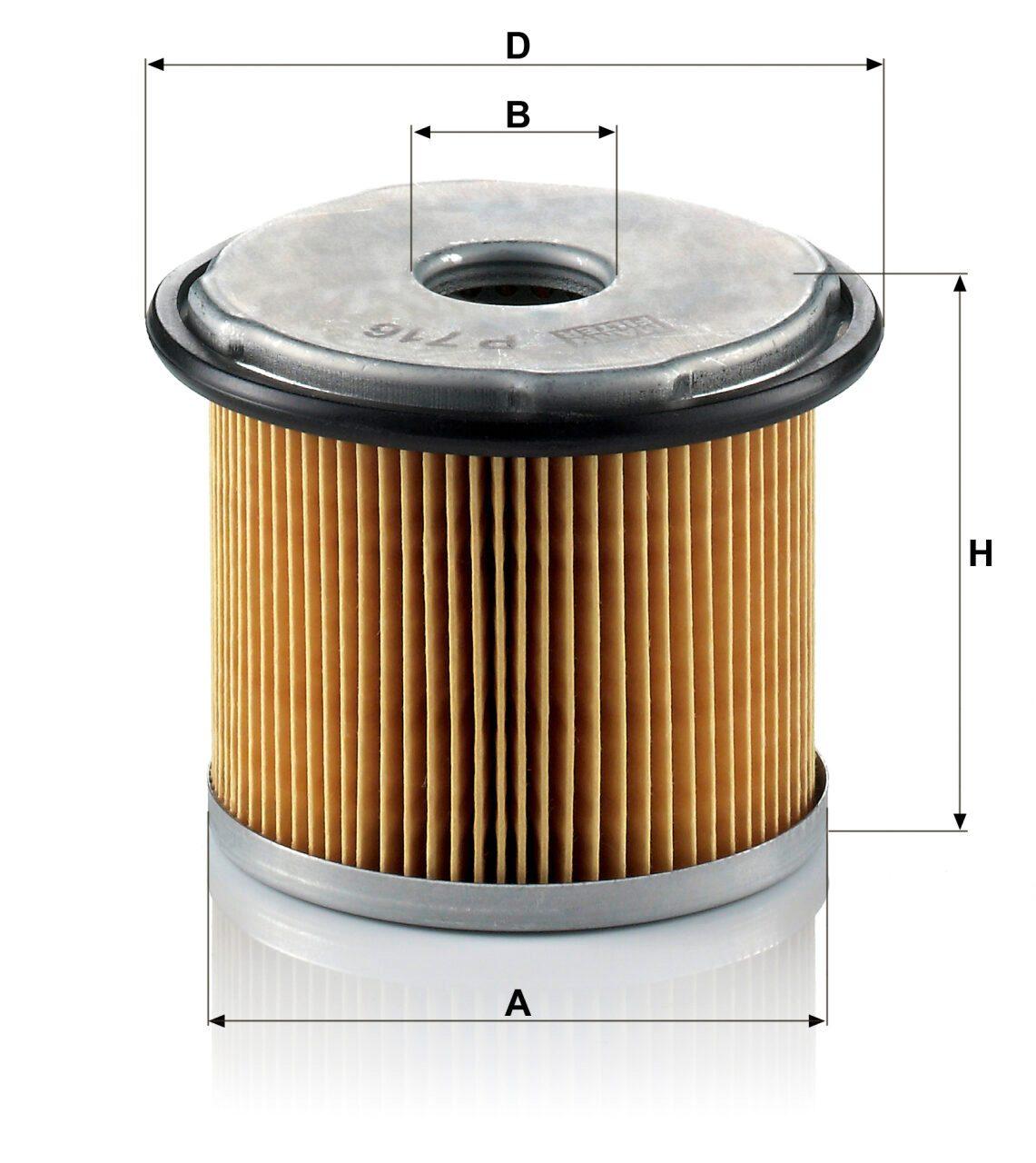 Mann P 716 Fuel Filter P716