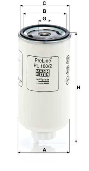 Mann PL 100/2 Fuel Filter PL1002