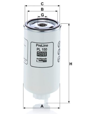 Mann PL 150 Fuel Filter PL150