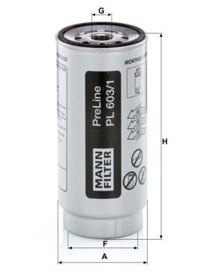 Mann PL 603/1 X Fuel Filter PL6031X