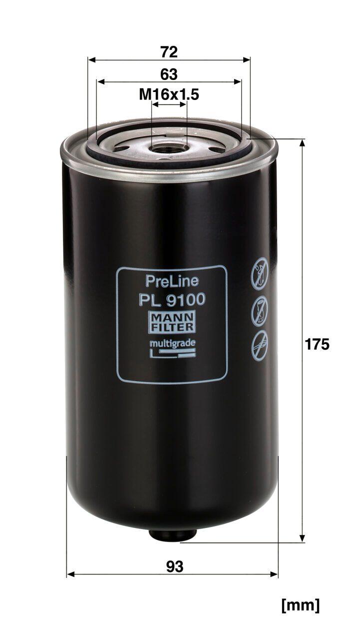 Mann PL 9100 Fuel Filter PL9100