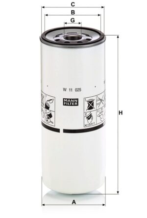 Mann W 11 025 Oil Filter W11025