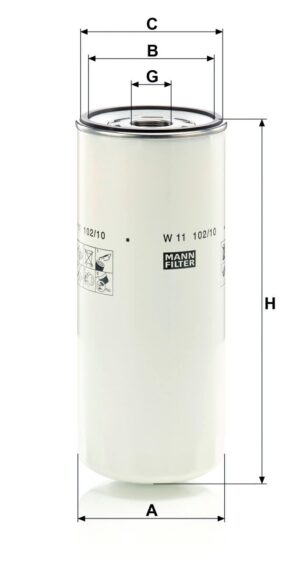 Mann W 11 102/10 Oil Filter W1110210