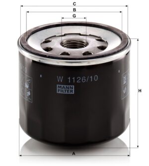 Mann W 1126/10 Oil Filter W112610