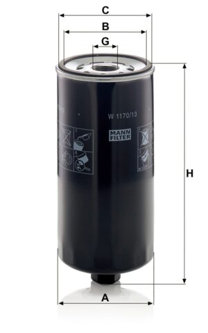 Mann W 1170/13 Oil Filter W117013