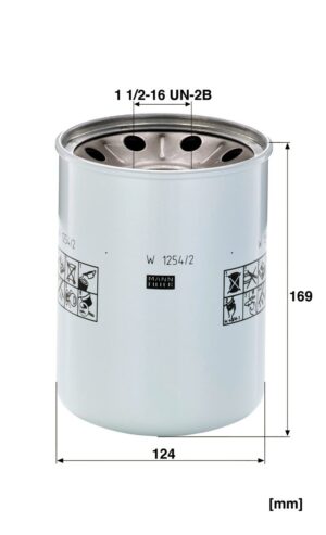 Mann W 1254/2 X Hydraulic Filter W12542X