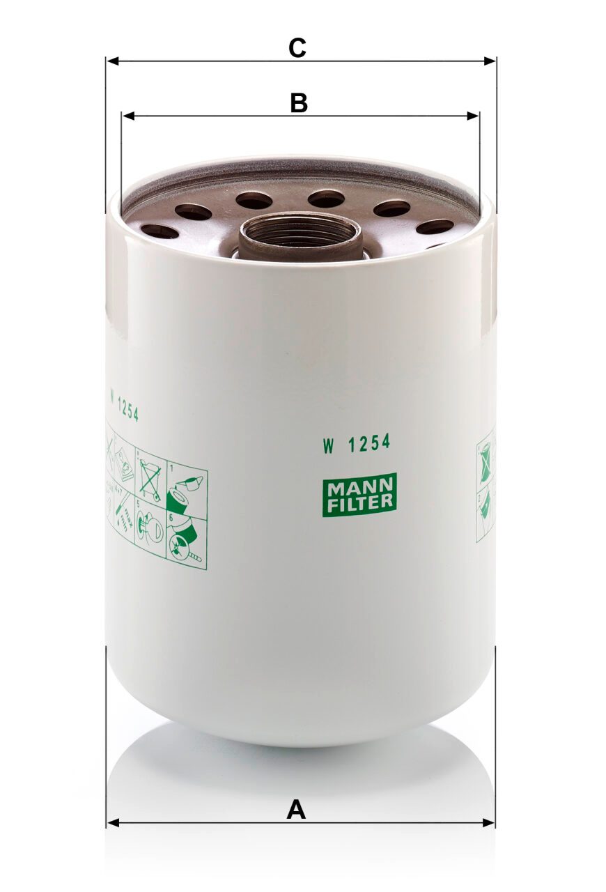 Mann W 1254 x Oil Filter W1254x