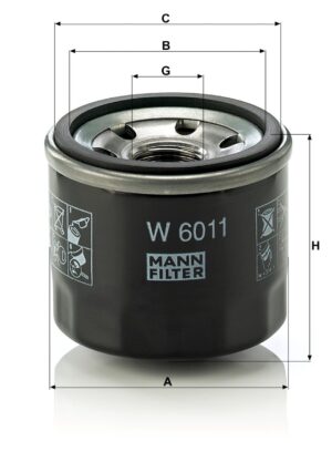 Mann W 6011 Oil Filter W6011