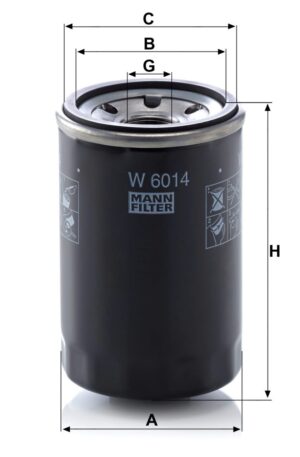 Mann W 6014 Oil Filter W6014