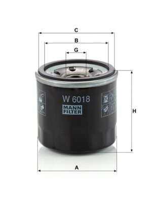 Mann W 6018 Oil Filter W6018