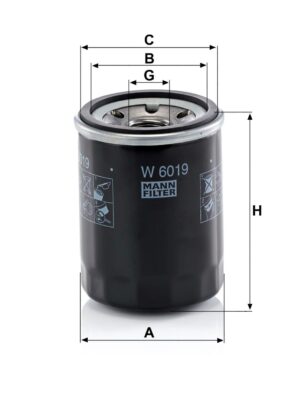 Mann W 6019 Oil Filter W6019