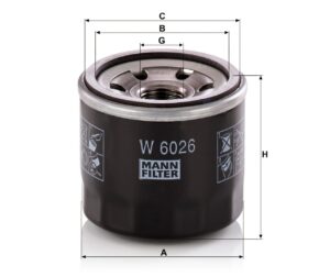 Mann W 6026 Oil Filter W6026