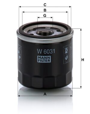 Mann W 6031 Oil Filter W6031