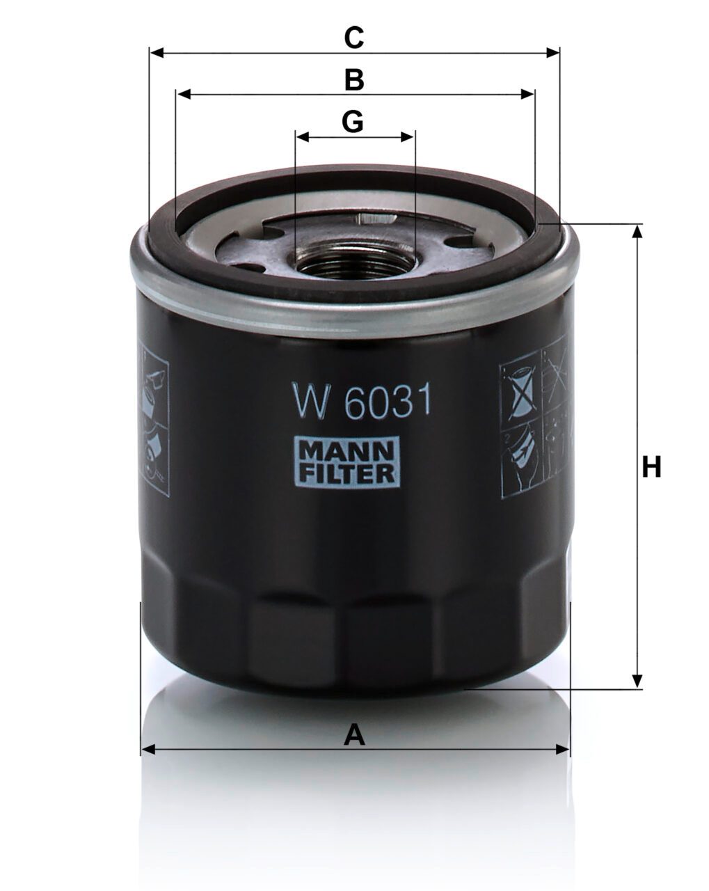 Mann W 6031 Oil Filter W6031