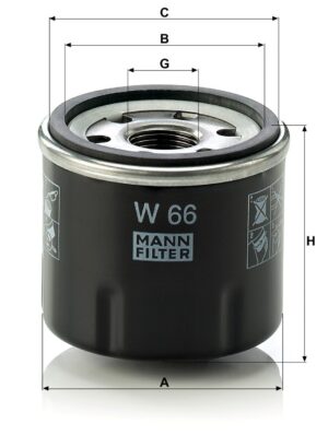 Mann W 66 Oil Filter W66