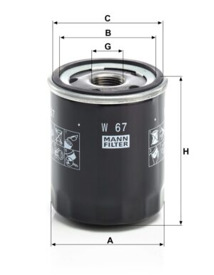 Mann W 67 Oil Filter W67