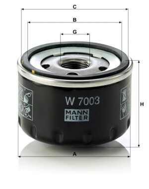 Mann W 7003 Oil Filter W7003