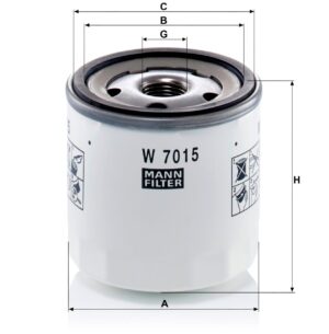 Mann W 7015 Oil Filter W7015