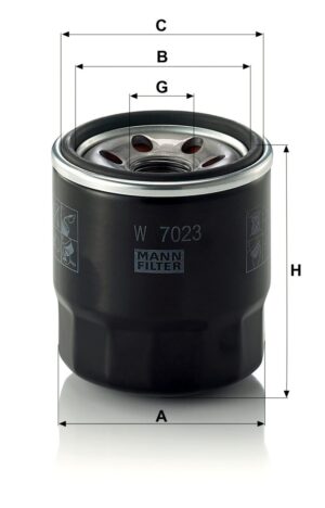 Mann W 7023 Oil Filter W7023