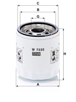 Mann W 7030 Oil Filter W7030