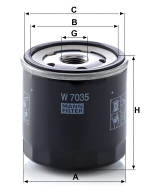Mann W 7035 Oil Filter W7035