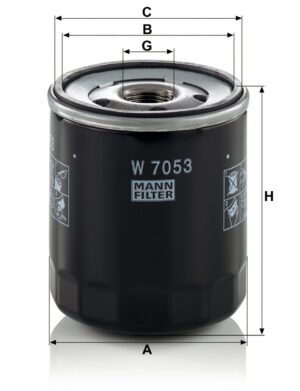 Mann W 7053 Oil Filter W7053