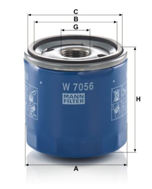 Mann W 7056 Oil Filter W7056
