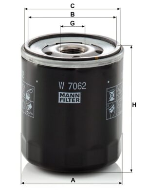 Mann W 7062 Oil Filter W7062