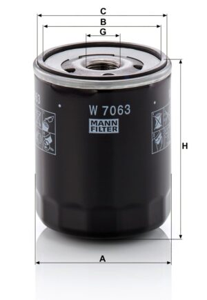 Mann W 7063 Oil Filter W7063