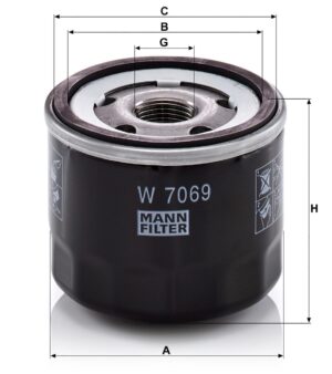 Mann W 7069 Oil Filter W7069