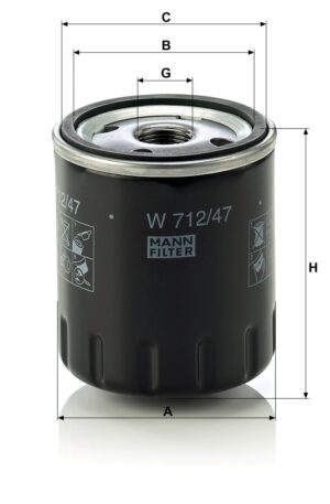Mann W 712/47 Oil Filter W71247