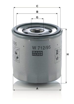 Mann W 712/95 Oil Filter W71295