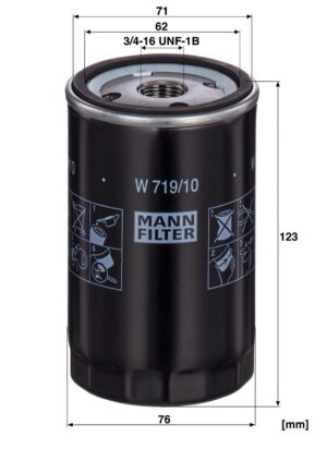Mann W 719/10 Oil Filter W71910