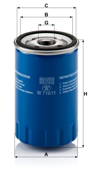 Mann W 719/11 Oil Filter W71911
