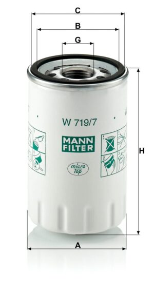 Mann W 719/7 Oil Filter W7197