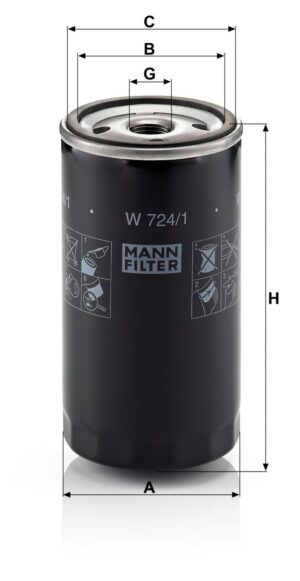 Mann W 724/1 Oil Filter W7241