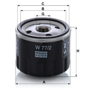 Mann W 77/2 Oil Filter W772