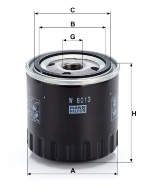 Mann W 8013 Oil Filter W8013
