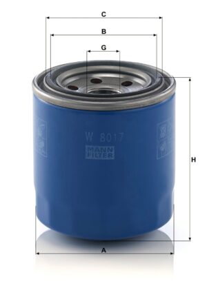 Mann W 8017 Oil Filter W8017