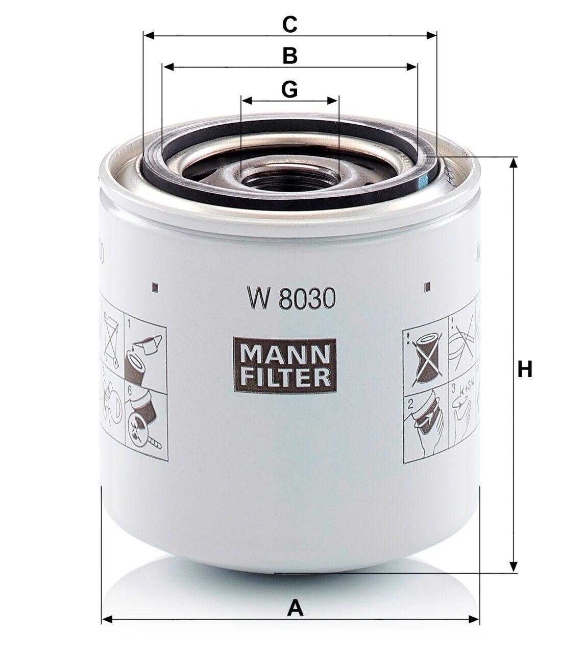 Mann W 8030 Oil Filter W8030