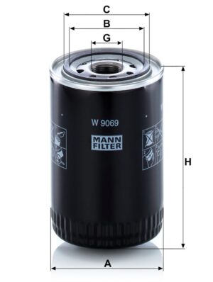 Mann W 9069 Oil Filter W9069