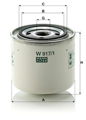 Mann W 917/1 Oil Filter W9171