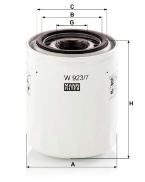 Mann W 923/7 Hydraulic Filter W9237