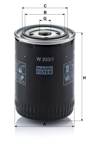 Mann W 933/1 Oil Filter W9331