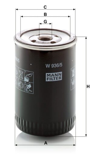 Mann W 936/5 Oil Filter W9365