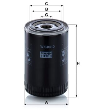 Mann W 940/10 Oil Filter W94010