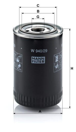 Mann W 940/29 Oil Filter W94029