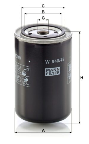 Mann W 940/49 Oil Filter W94049