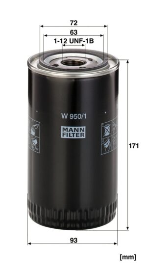 Mann W 950/1 Oil Filter W9501